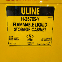 Uline H-2570S-Y Flammable Liquid Storage Cabinet image 3